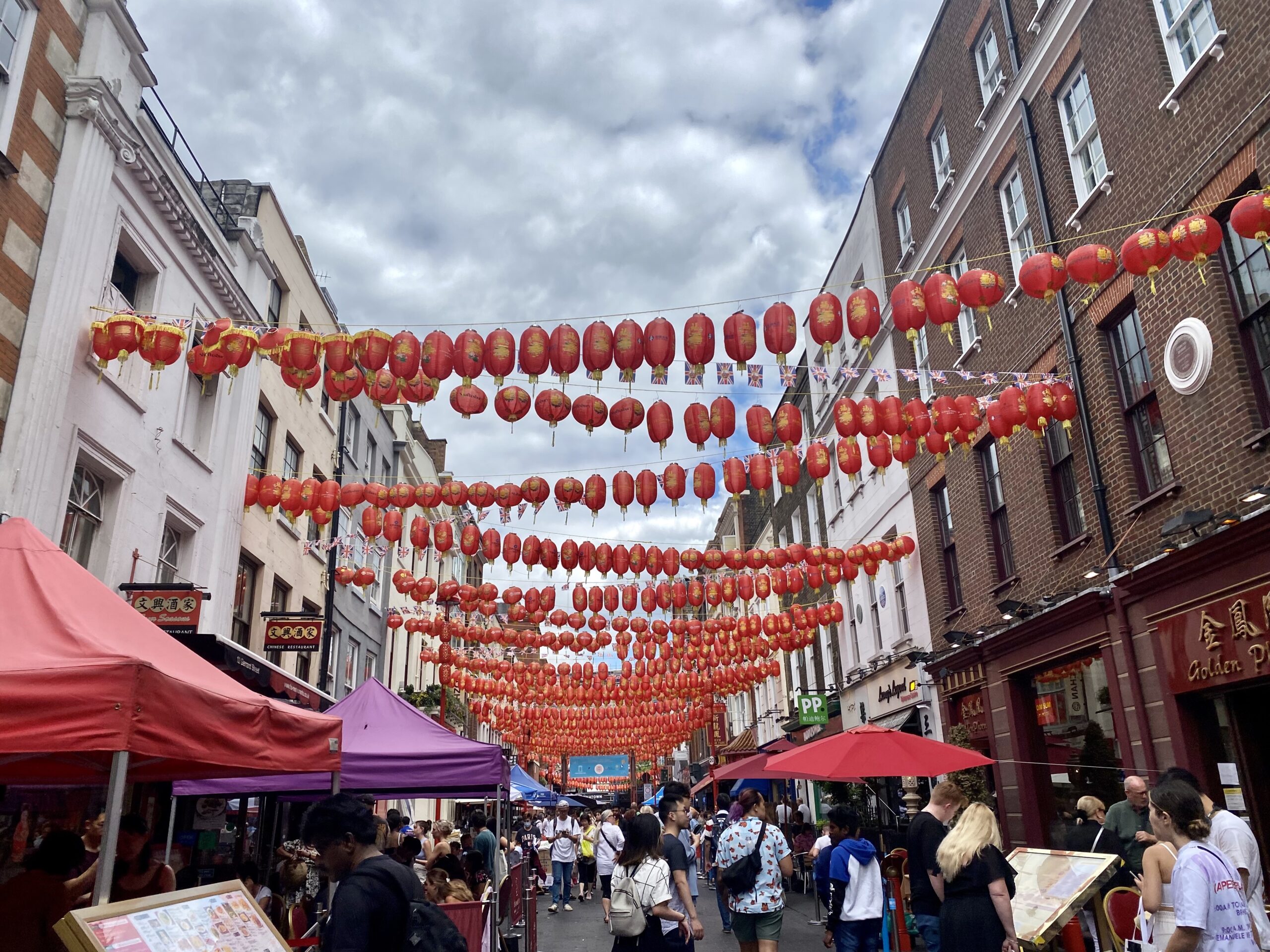 Chinatown lanterns in London