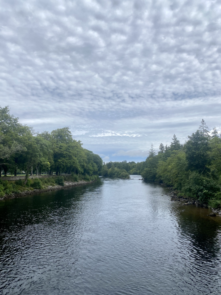 Looking down the River Ness from Ness Islands.